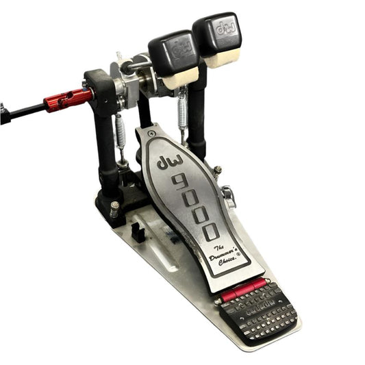 Used DW 9000 Double Bass Drum Pedal w/ Bag - Very Good - Drum Center Of Portsmouth
