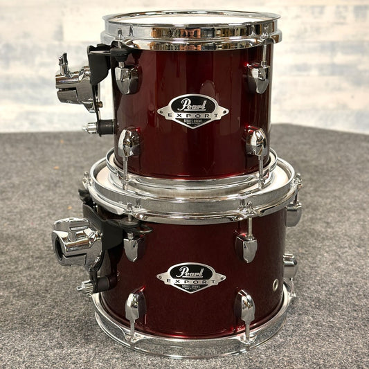 Used Pearl Export 9pc Drum Set Wine Red - Very Good - Drum Center Of Portsmouth