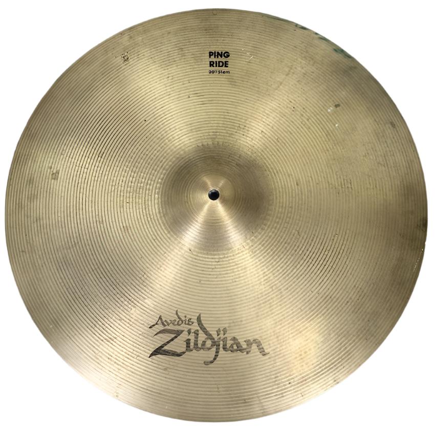 Used Zildjian A Ping Ride Cymbal 20" - Fair - Drum Center Of Portsmouth
