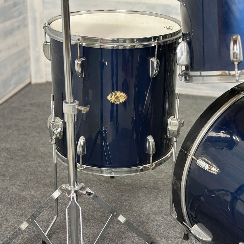 Used Tama Swingstar 5pc Drum Set Navy Blue Wrap w/Hardware & Cymbals - Good - Drum Center Of Portsmouth