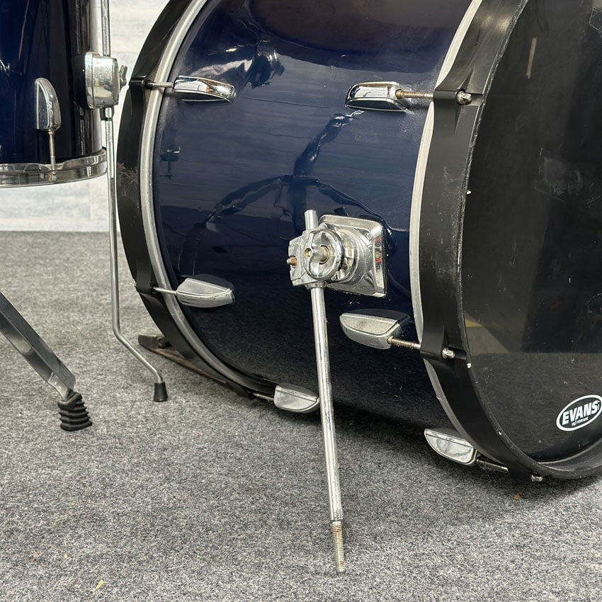Used Tama Swingstar 5pc Drum Set Navy Blue Wrap w/Hardware & Cymbals - Good - Drum Center Of Portsmouth