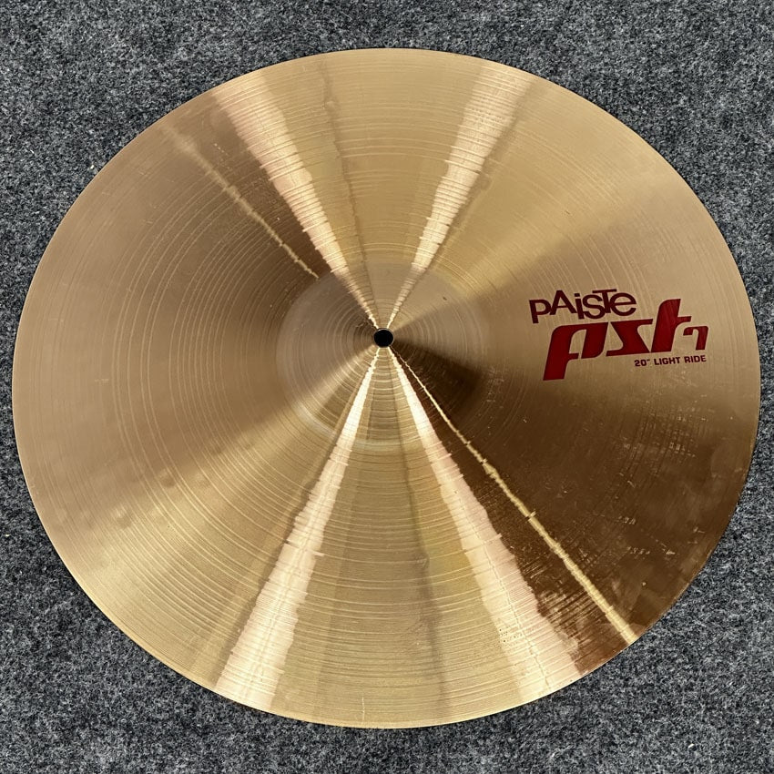 Used Paiste PST7 Light Ride Cymbal 20" - Excellent - Drum Center Of Portsmouth