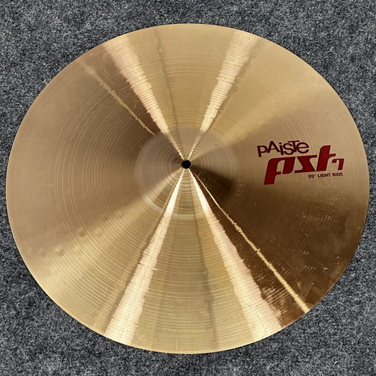 Used Paiste PST7 Light Ride Cymbal 20" - Excellent - Drum Center Of Portsmouth