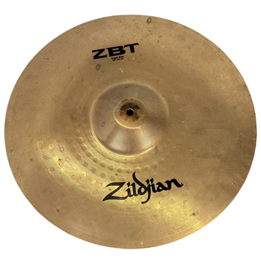 Used Zildjian ZBT Crash Ride Cymbal 18" - Fair - Drum Center Of Portsmouth