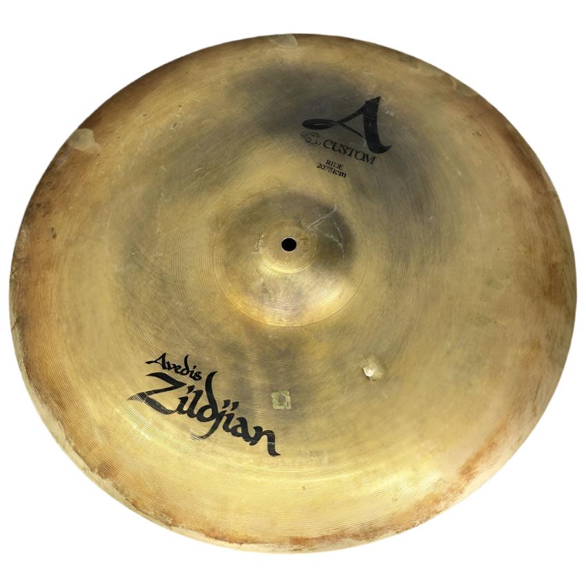 Used Zildjian A Custom Ride Cymbal 20" - Fair - Drum Center Of Portsmouth