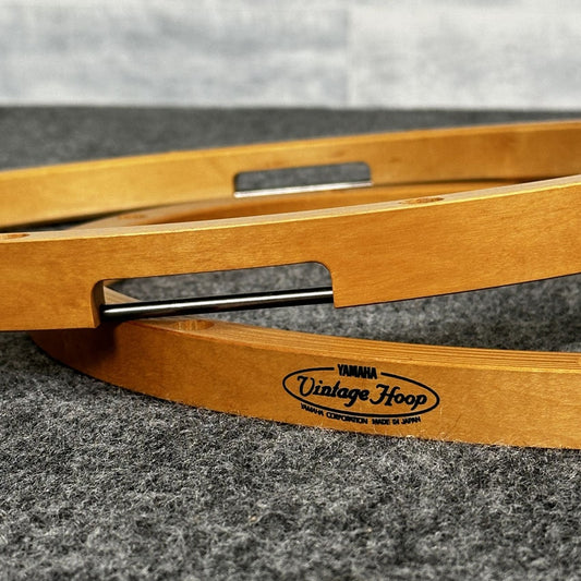 Used Yamaha Vintage Wood Hoop Pair 14" For Snare Drum - Very Good - Drum Center Of Portsmouth