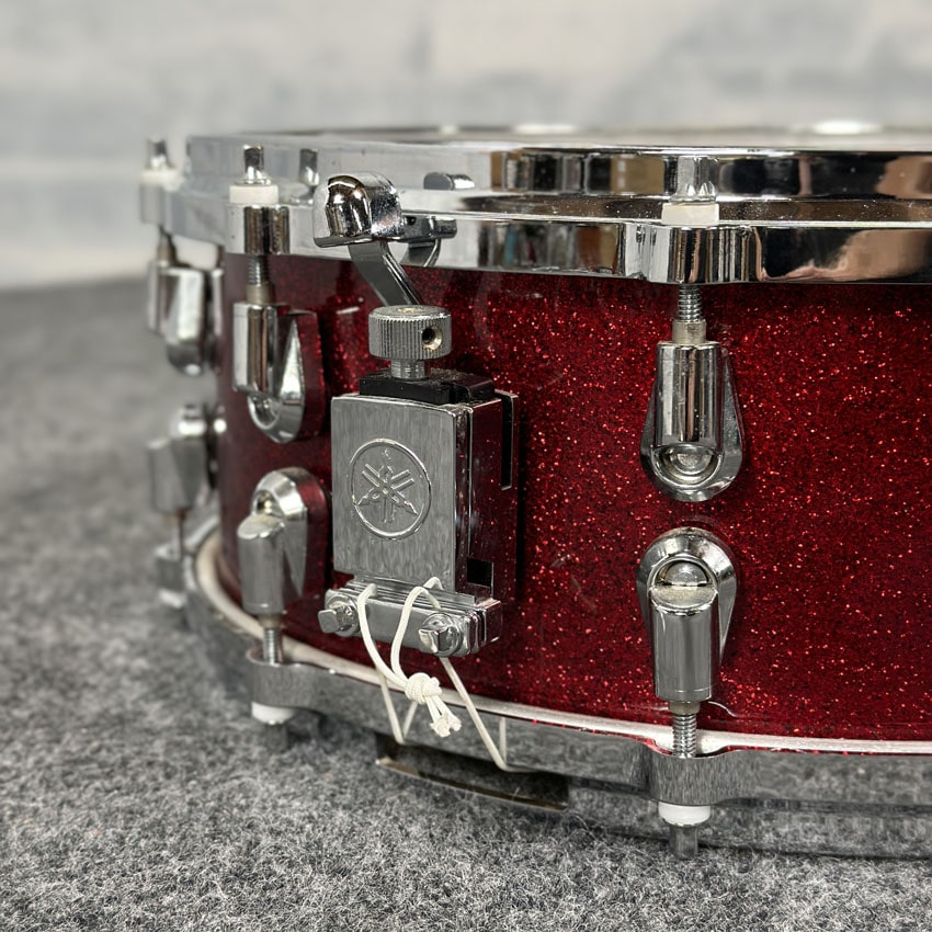 Used Yamaha Maple Custom Absolute 5pc Drum Set Red Sparkle - Very Good - Drum Center Of Portsmouth
