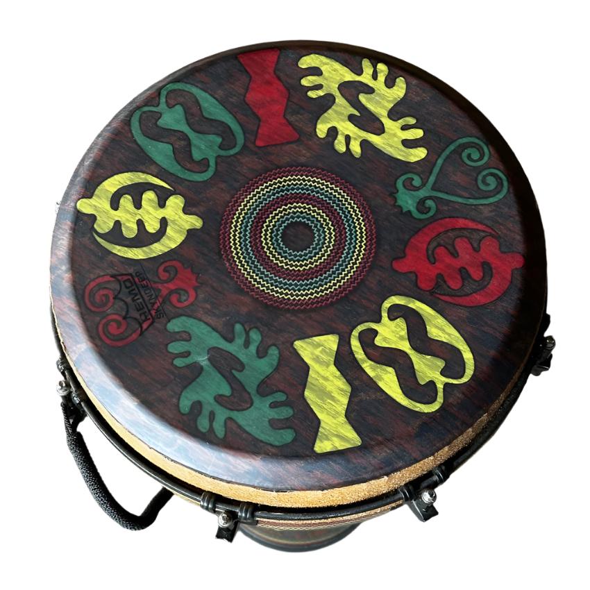 Used Remo Mondo Djembe 14x25 Leon Mobley Signature - Very Good - Drum Center Of Portsmouth