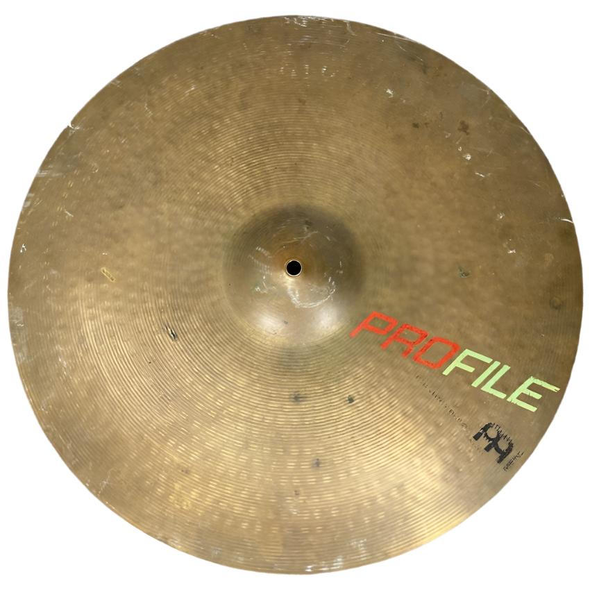 Used Vintage Meinl Profile Rock Velvet Ride Cymbal 20" - Fair - Drum Center Of Portsmouth
