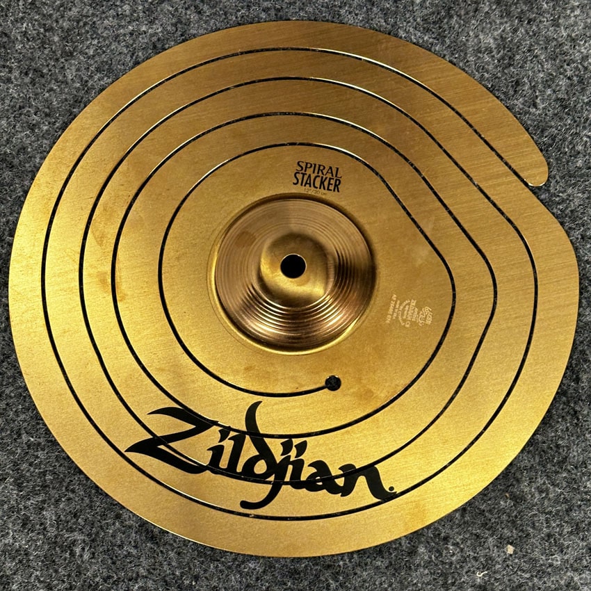 Used Zildjian Spiral Stacker Cymbal 12" - Very Good - Drum Center Of Portsmouth