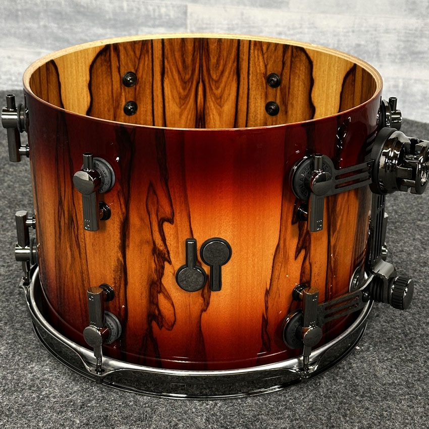 Sonor SQ2 Maple 3pc Drum Set Red Burst over African Marble Fade Gloss - Drum Center Of Portsmouth
