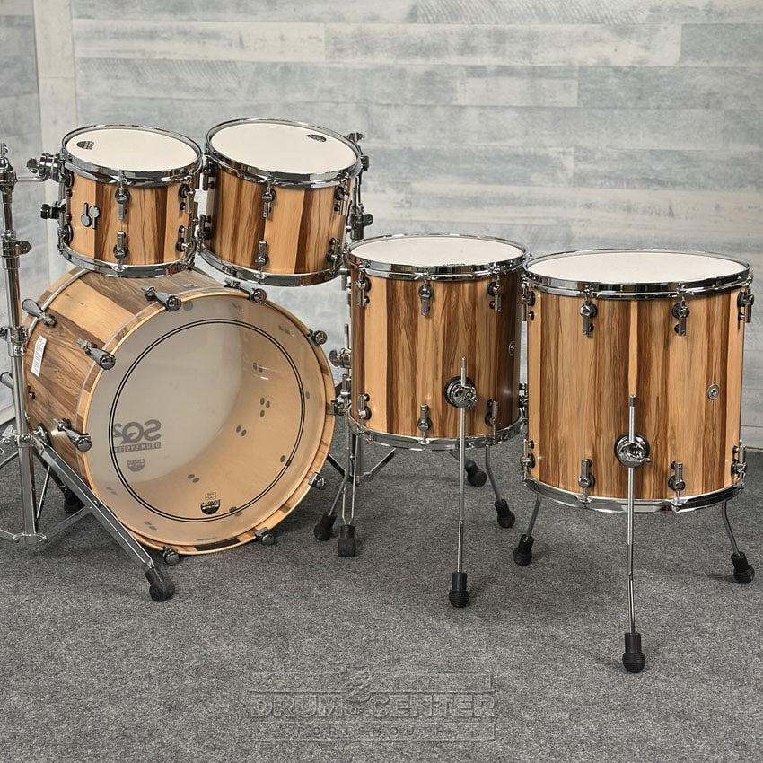 Sonor SQ2 Maple 5pc Drum Set American Walnut Semi Gloss - Drum Center Of Portsmouth