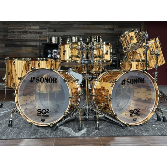 Sonor SQ2 Beech 10pc Drum Set African Marble Gloss - Drum Center Of Portsmouth