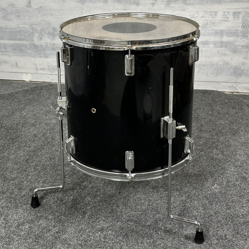 Used Misc Floor Tom 16x16 Black Wrap - Fair - Drum Center Of Portsmouth
