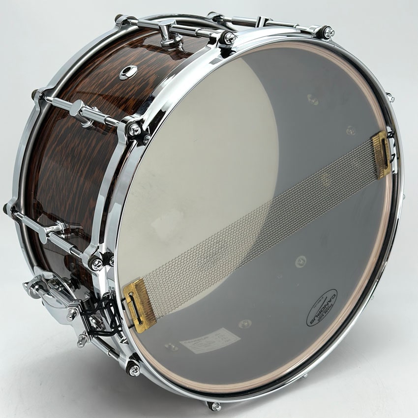 Used Canopus Limited Ed. Wenge Birch Snare Drum 14x7.5 Natural Gloss - Excellent - Drum Center Of Portsmouth
