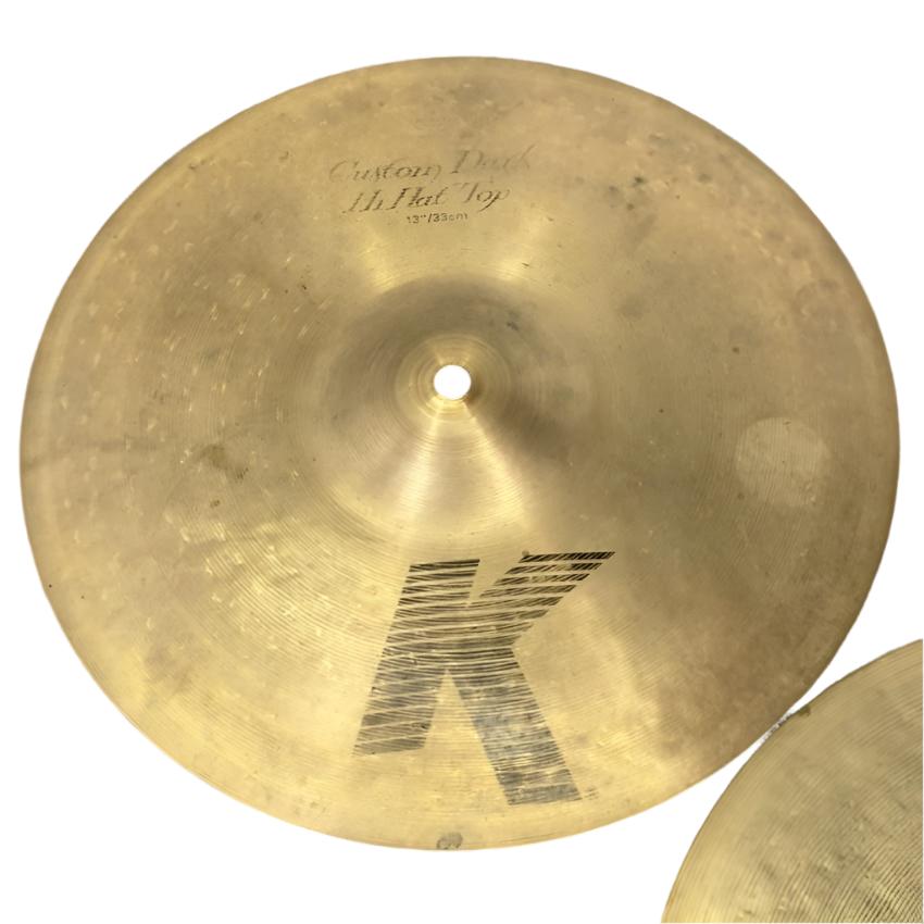 Used Zildjian K Custom Dark Hi Hat Cymbals 13" - Excellent - Drum Center Of Portsmouth