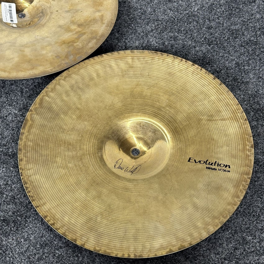 Used Sabian HHX Evolution Hi Hat Cymbals 14" - Excellent - Drum Center Of Portsmouth