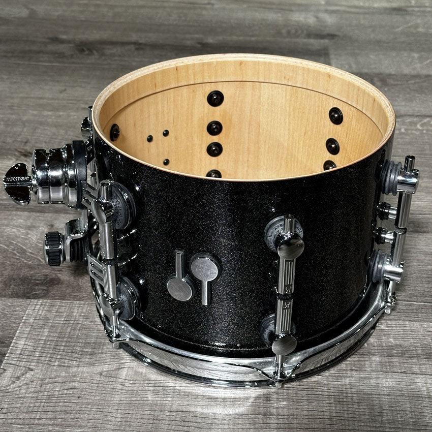 Used Sonor SQ2 5pc Drum Set 5pc Black Sparkle - Excellent - Drum Center Of Portsmouth