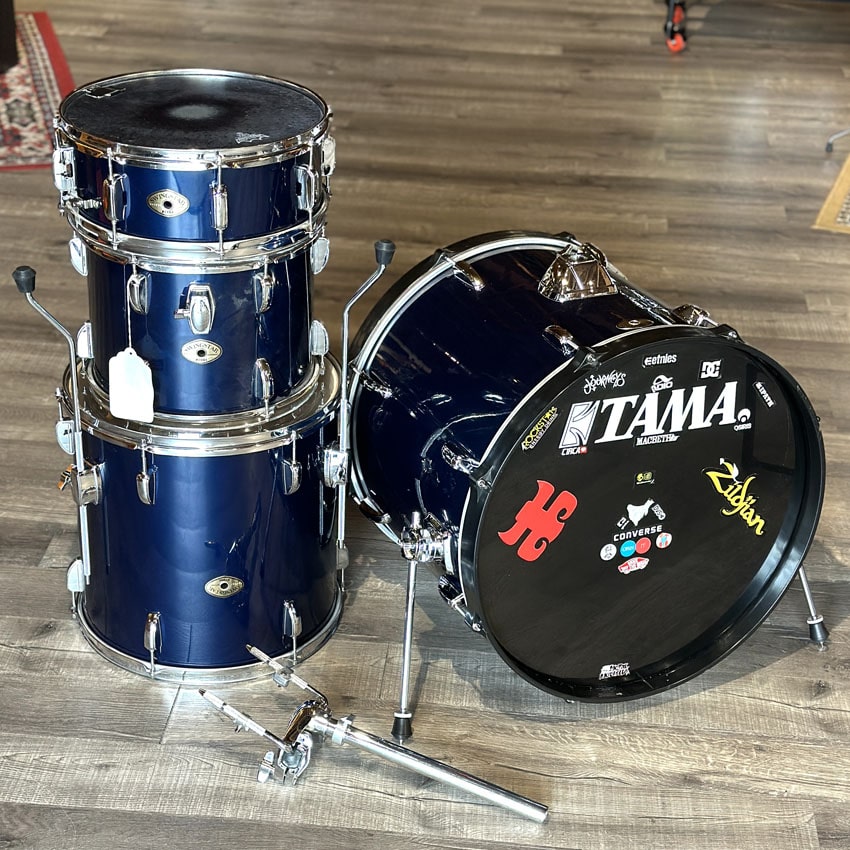 Used Tama Swingstar 4pc Drum Set Dark Blue - Fair - Drum Center Of Portsmouth