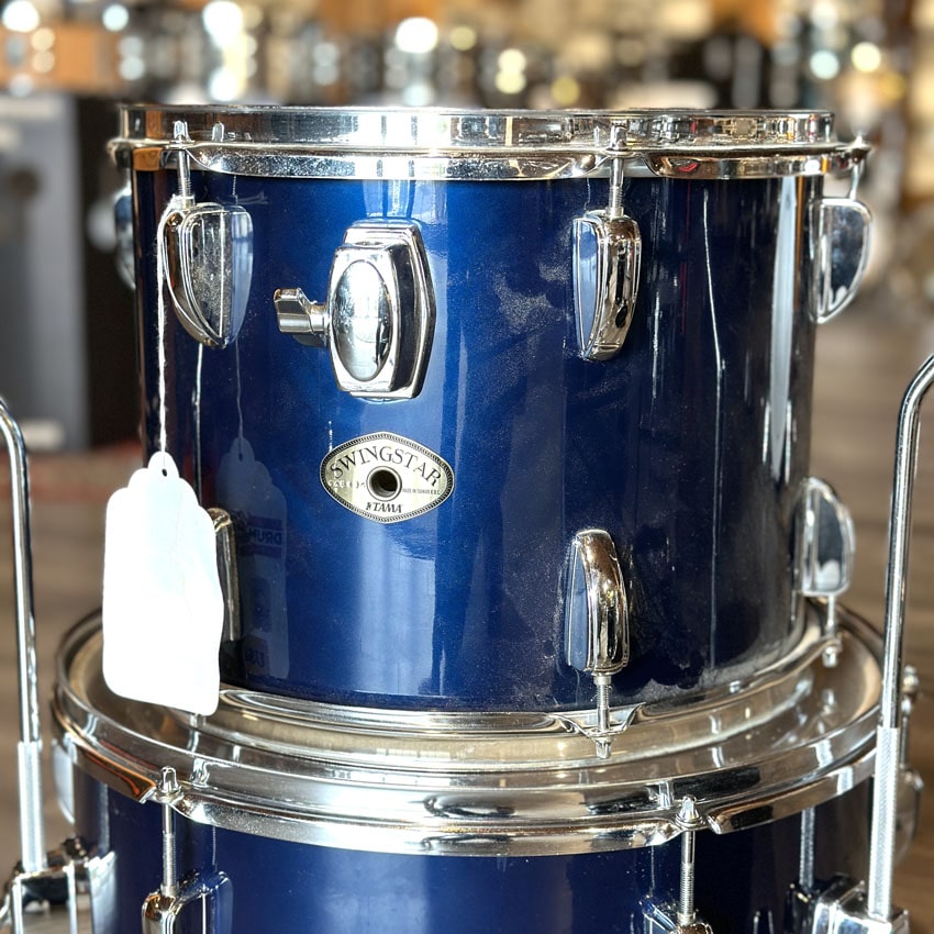 Used Tama Swingstar 4pc Drum Set Dark Blue - Fair - Drum Center Of Portsmouth