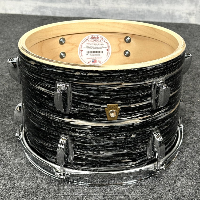 Ludwig Legacy Maple 3pc Downbeat Drum Set Vintage Black Oyster - Drum Center Of Portsmouth