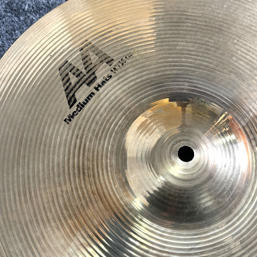 Used Sabian AA Brilliant Medium Hi Hat Cymbals 14" - Good - Drum Center Of Portsmouth