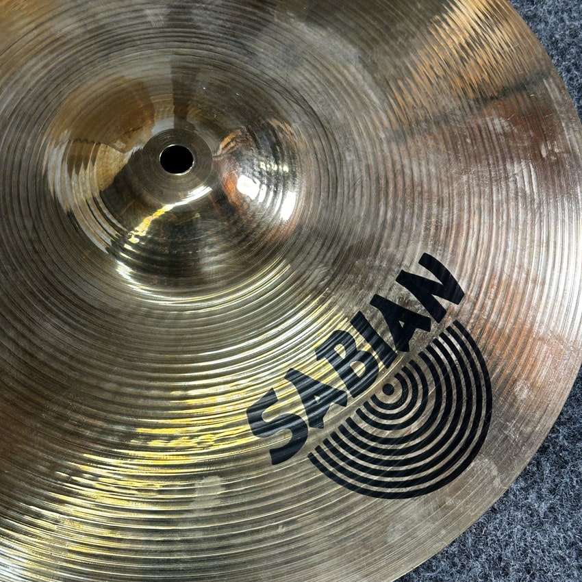 Used Sabian AA Brilliant Medium Hi Hat Cymbals 14" - Good - Drum Center Of Portsmouth