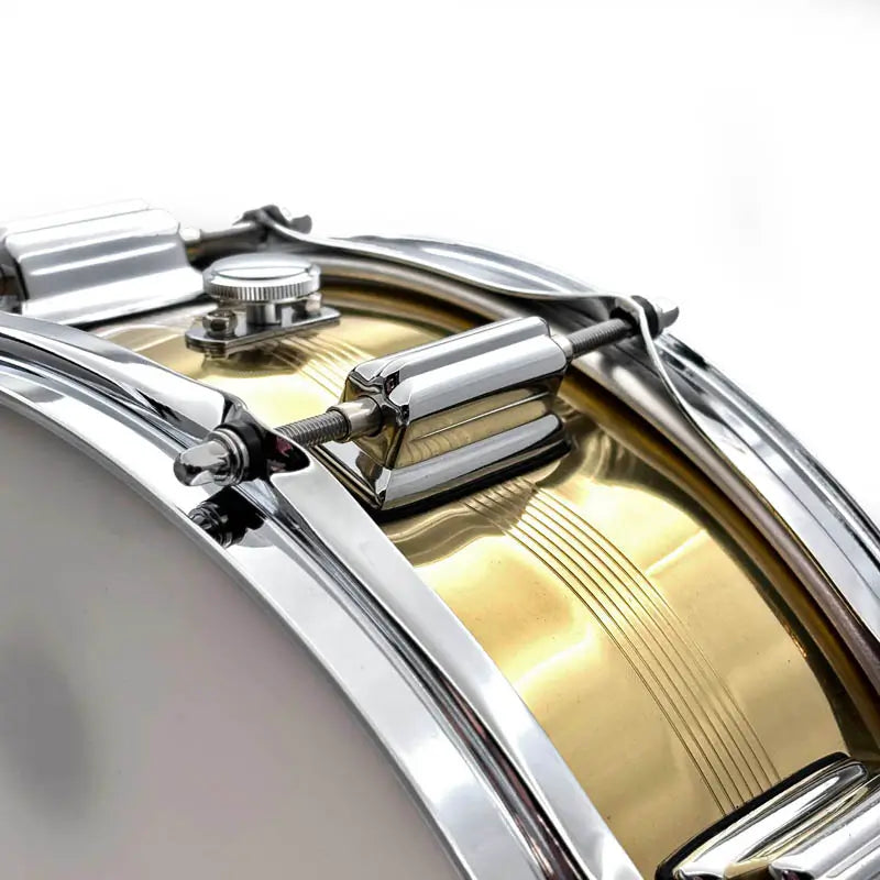 Used Rogers Dyna-Sonic 7-line Brass Snare Drum 14x5 - Fair - Drum Center Of Portsmouth