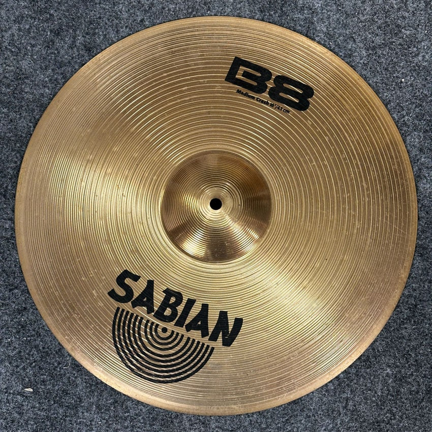 Used Sabian B8 Medium Crash Cymbal 18" - Good - Drum Center Of Portsmouth