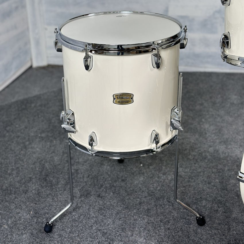 Used Yamaha Stage Custom Birch 4pc Jazz Drum Set Classic White - Drum Center Of Portsmouth