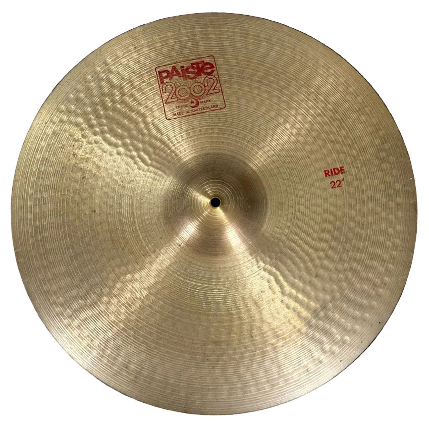 Used Paiste 2002 Ride Cymbal 22" - Good - Drum Center Of Portsmouth