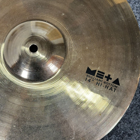 Used Turkish Meta Brilliant Hi Hat Cymbals 14" - Very Good - Drum Center Of Portsmouth