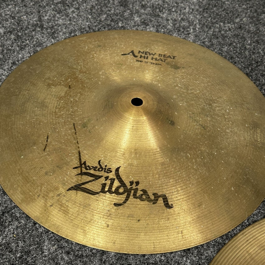 Used Zildjian A New Beat Hi Hat Cymbals 13" - Good - Drum Center Of Portsmouth