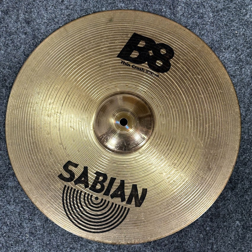 Used Sabian B8 Thin Crash Cymbal 16" - Good - Drum Center Of Portsmouth