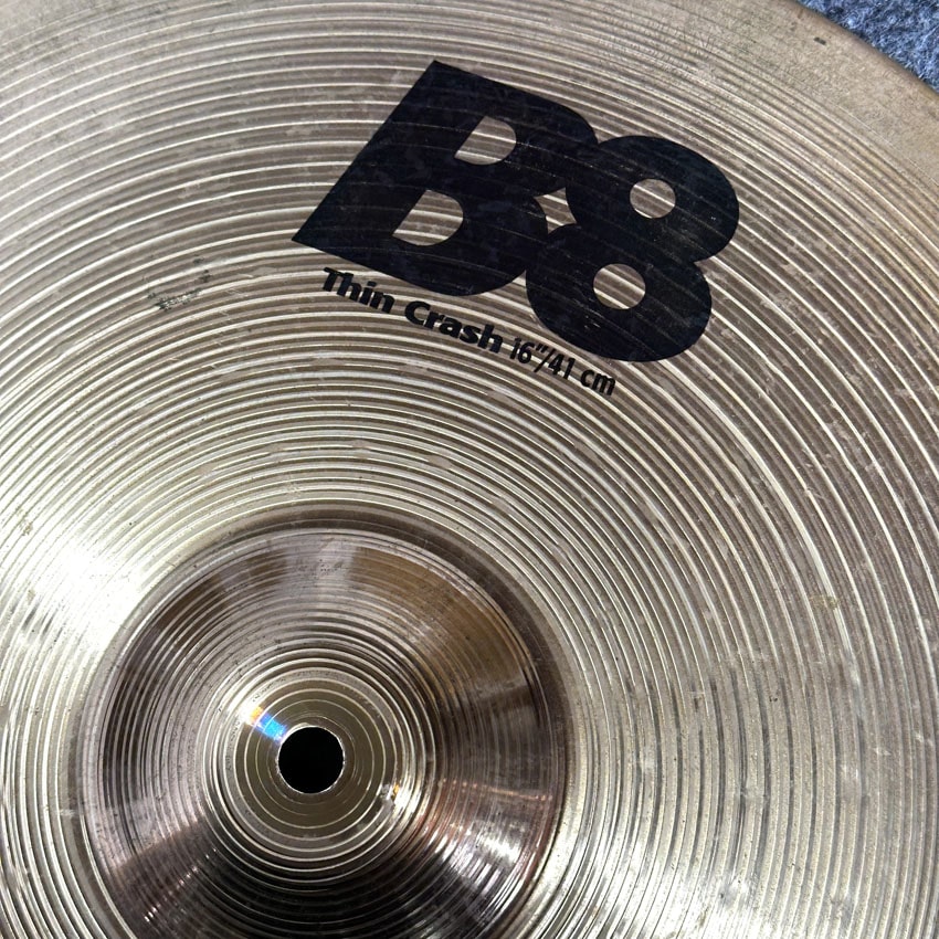 Used Sabian B8 Thin Crash Cymbal 16" - Good - Drum Center Of Portsmouth