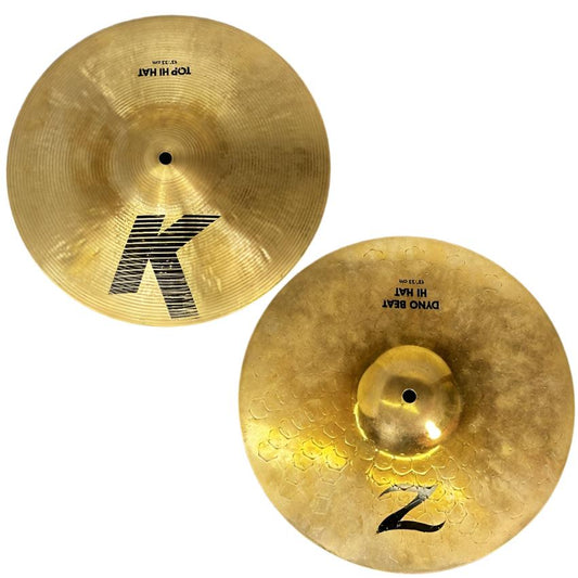 Used Zildjian K/Z Hi Hat Cymbals 13" - Very Good - Drum Center Of Portsmouth