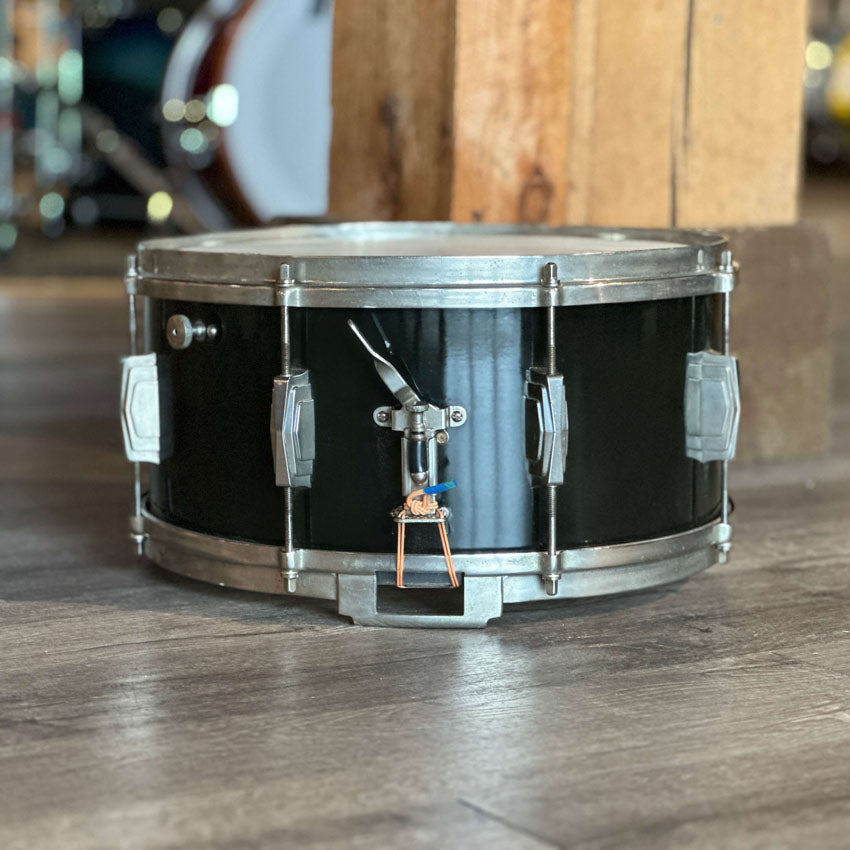 Used Vintage Ludwig & Ludwig Snare Drum 14x6.5 Black Lacquer - Very Good - Drum Center Of Portsmouth
