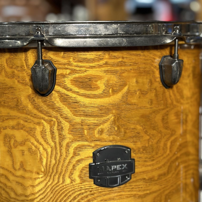 Used Mapex Saturn IV 5pc Drum Set Exotic Ash Burl - Good - Drum Center Of Portsmouth