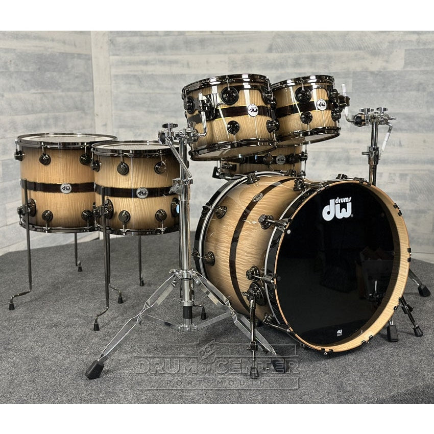 DW Collectors VLT 333 Maple 6pc Drum Set Sycamore Ziricote - Drum Center Of Portsmouth