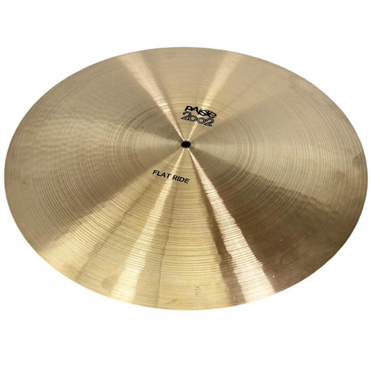 Used Paiste 2002 Flat Ride Black Label 20" 1998 grams - Drum Center Of Portsmouth