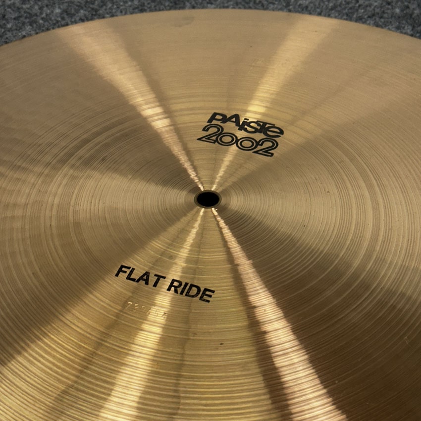 Used Paiste 2002 Flat Ride Black Label 20" 1998 grams - Drum Center Of Portsmouth
