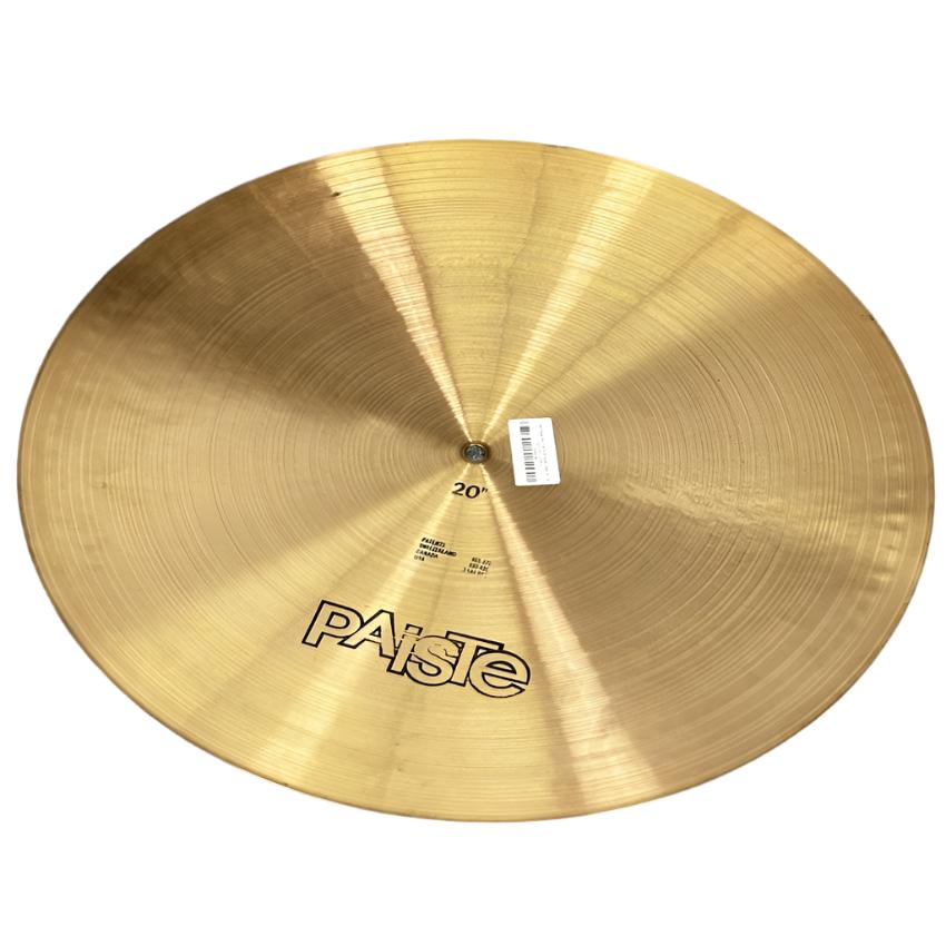 Used Paiste 2002 Flat Ride Black Label 20" 1998 grams - Drum Center Of Portsmouth