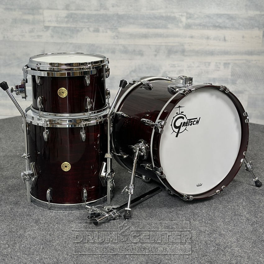 Gretsch USA Custom 3pc Jazz Drum Set Walnut Gloss - Drum Center Of Portsmouth