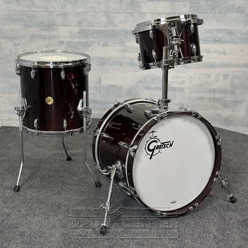 Gretsch USA Custom 3pc Jazz Drum Set Walnut Gloss - Drum Center Of Portsmouth