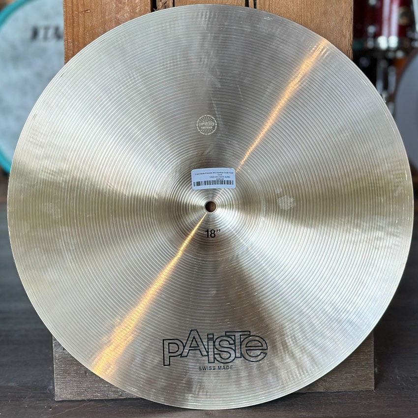 Used Paiste Formula 602 Medium Crash Cymbal 18" - Very Good - Drum Center Of Portsmouth