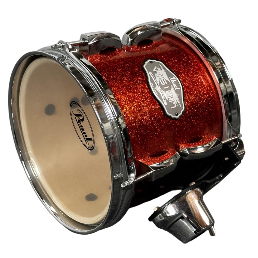 Used Pearl Vision Birch Tom 8x7 Orange Sparkle - Drum Center Of Portsmouth