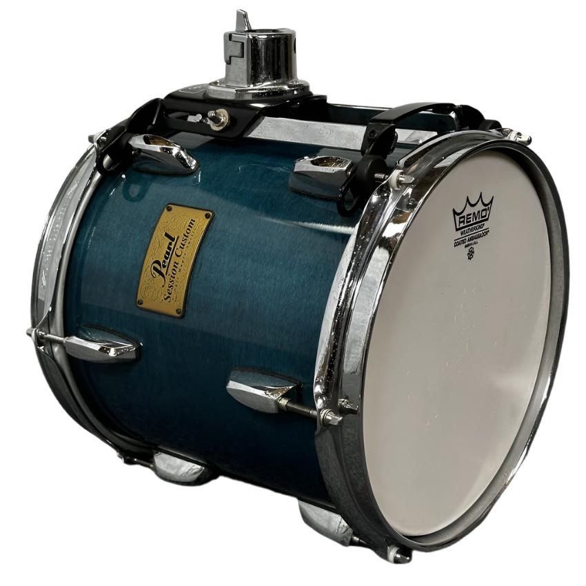 Used Pearl Session Custom Maple Tom 10x10 Dusk Blue Lacquer - Drum Center Of Portsmouth
