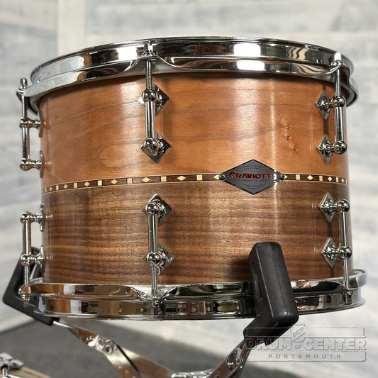 Craviotto Custom Shop Cherry/Walnut 4pc Drum Set - Drum Center Of Portsmouth