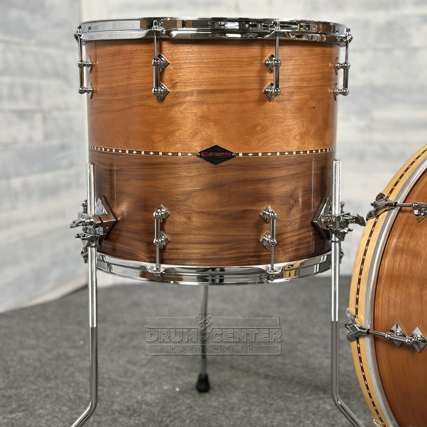 Craviotto Custom Shop Cherry/Walnut 4pc Drum Set - Drum Center Of Portsmouth