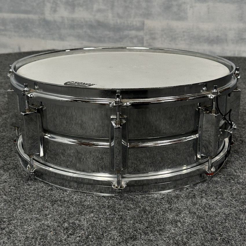 Used Yamaha SD255 Chrome Over Steel Snare Drum 14x5 - Fair - Drum Center Of Portsmouth